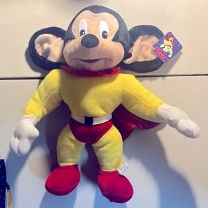 Vintage Viacom Terrytoons Mighty Mouse 14” Plush